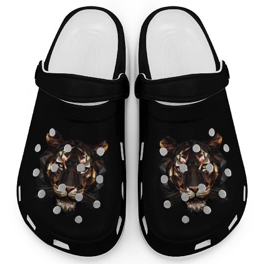 Geometric Tiger Animation Clogs