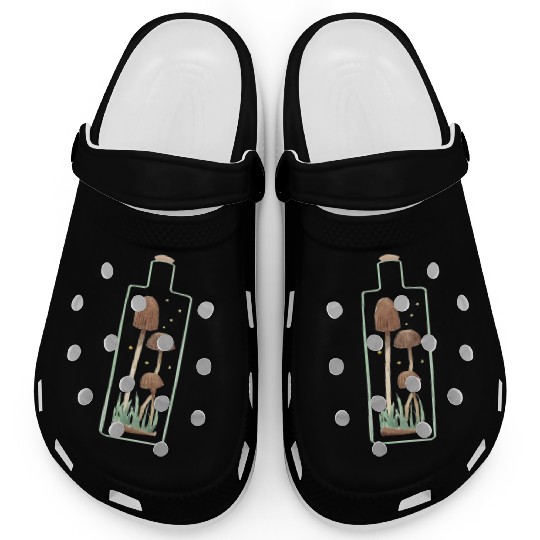 Mushroom and Firefly Terrarium Clogs