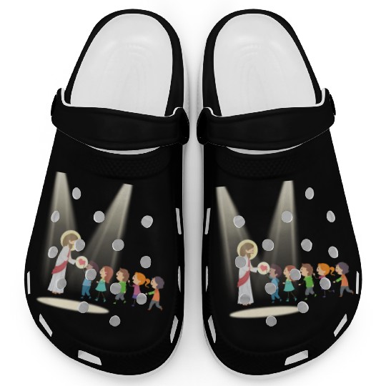 sacred heart of jesus Clogs