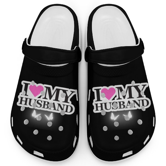 I love my husband Clogs