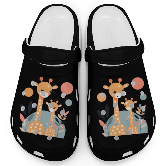 Giraffe Family Clogs