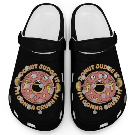 Fitness Donut Funny Donut Gym Clogs