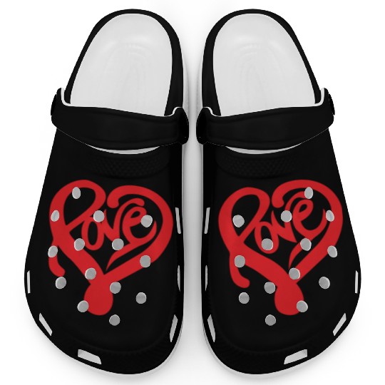 Love Heart Clogs