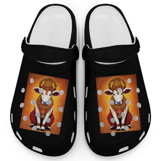 hindu cow goddes art Clogs