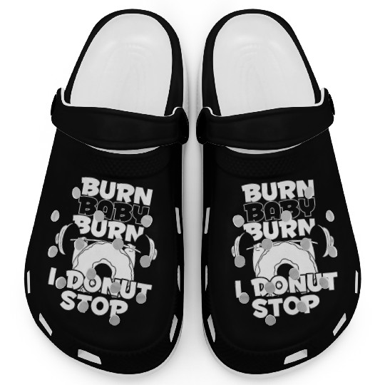 Fitness Donut Funny Donut Gym Clogs