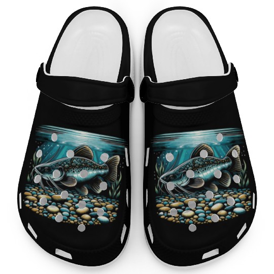 Corydoras Catfish Fish Lover Freshwater Aquarium Clogs