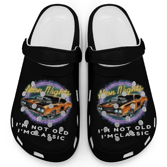 Timeless Neon Statement Clogs - Hot Rod