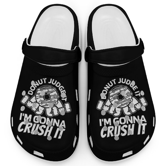 Fitness Donut Funny Donut Gym Clogs