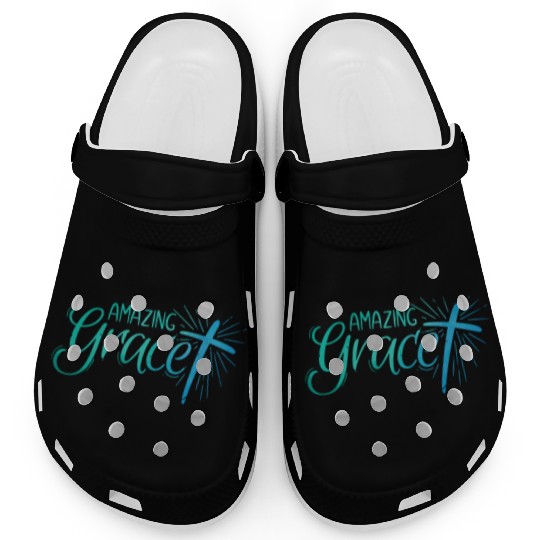 Amazing Grace Lettering Clogs