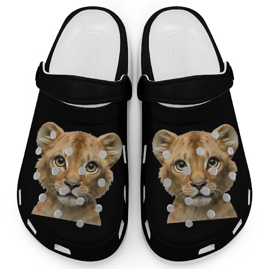 cute lion king animals design Clogs