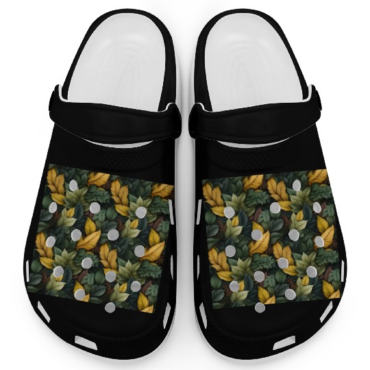 Fall Leaves Pattern Clogs
