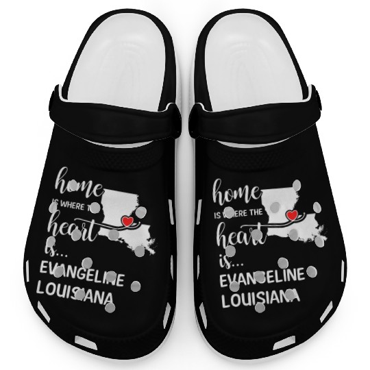 Evangeline County Louisiana Is Where My Heart Is Clogs