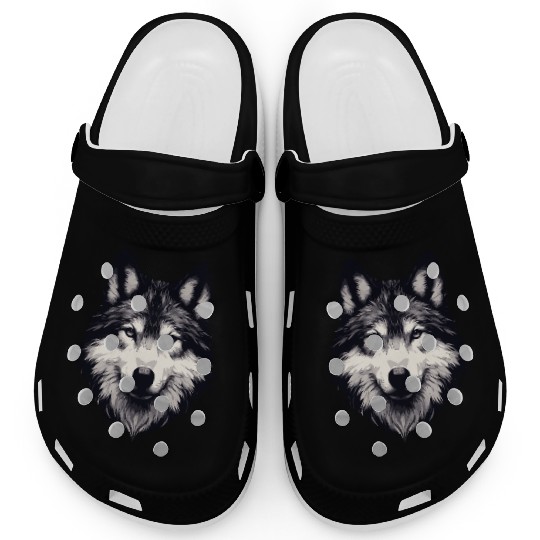 Mystic Alpha Wolf Clogs