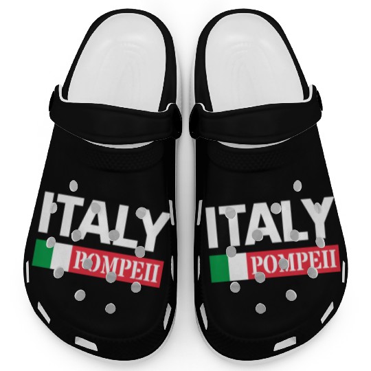 Italy Flag Pompeii Conservation Volcanic Eruption Clogs