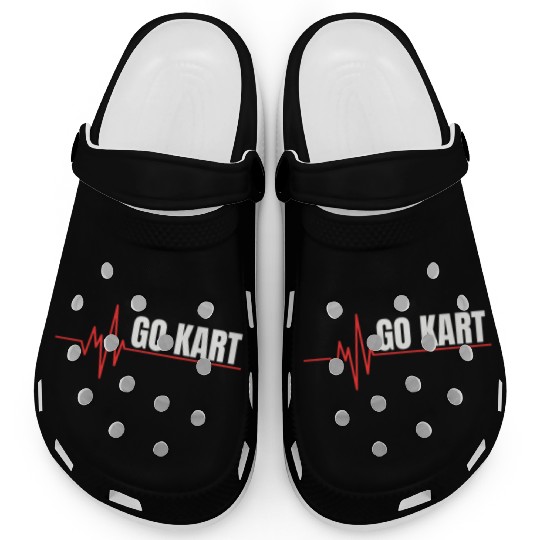 Go Karting Heartbeat - Go Kart Heart Clogs