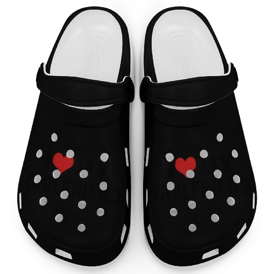 Vintage I Love My Girlfriend I Heart My Girlfriend Clogs