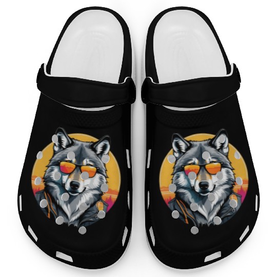 Gray Wolf Clogs