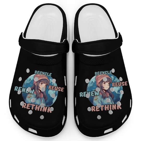 Recycle Reuse Renew Rethink Clogs
