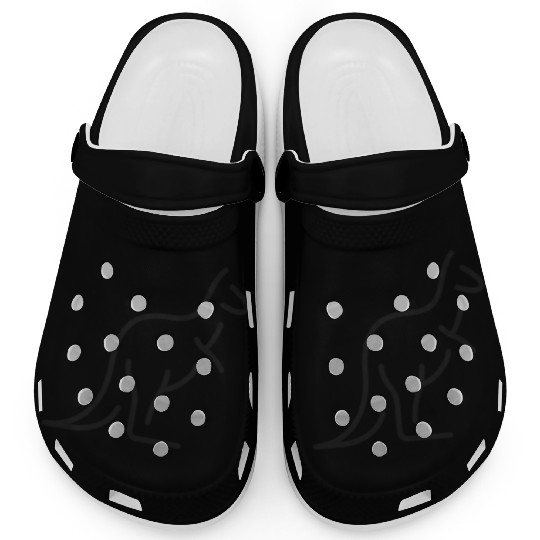 Skippys black Kangaroo Clogs