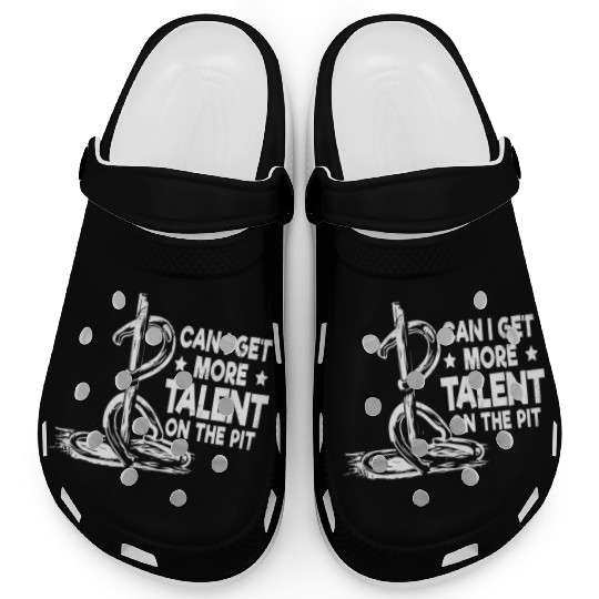 Funny Horseshoe Pitching Clogs