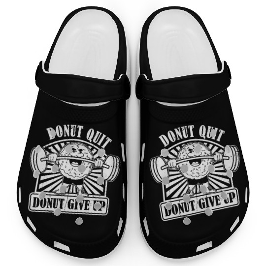 Fitness Donut Funny Donut Gym Clogs