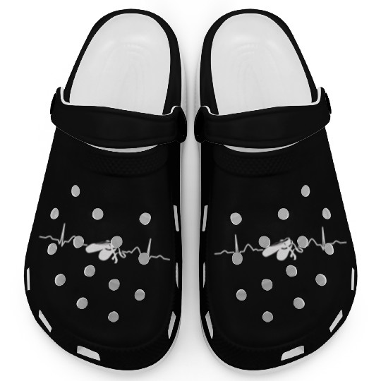 Ballet Dancer Heartbeat EKG Ballerina Clogs