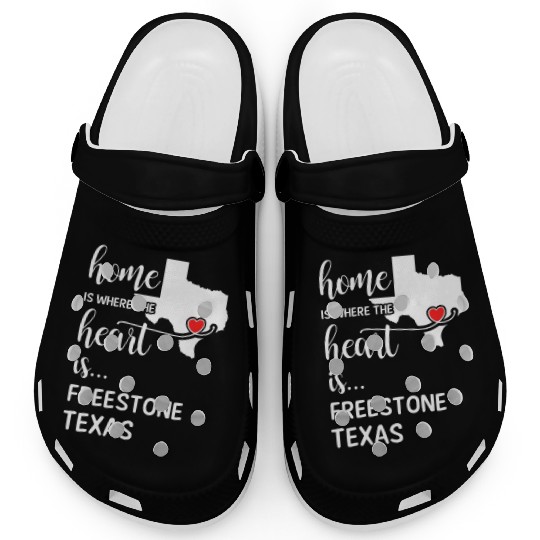 Freestone County Texas Is Where My Heart Is Gift Clogs