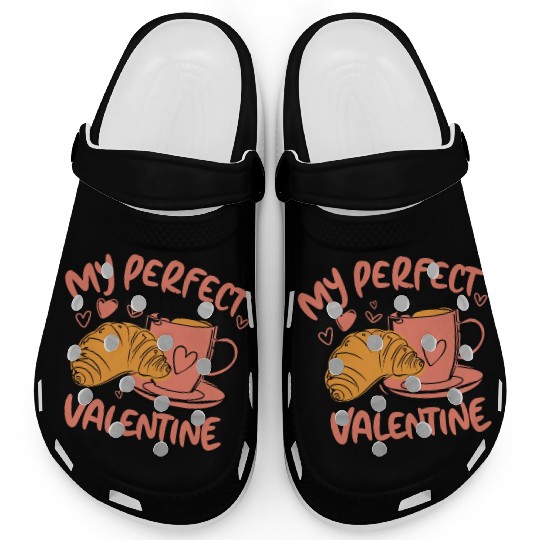 Coffee and Croissant | My Perfect Valentine Clogs