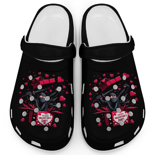 Ninja Valentine Surprise Clogs