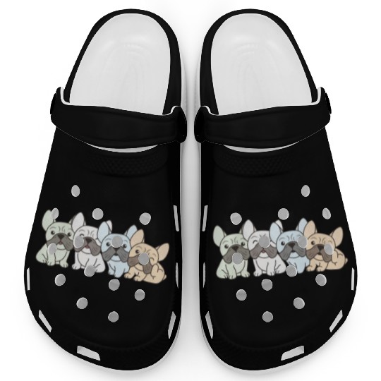 Unlabeld Flag Pride Lgbtq Cute French Bulldog Clogs