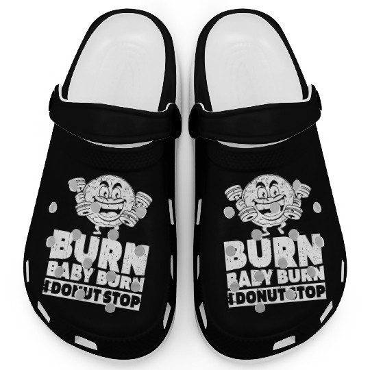 Fitness Donut Funny Donut Gym Clogs