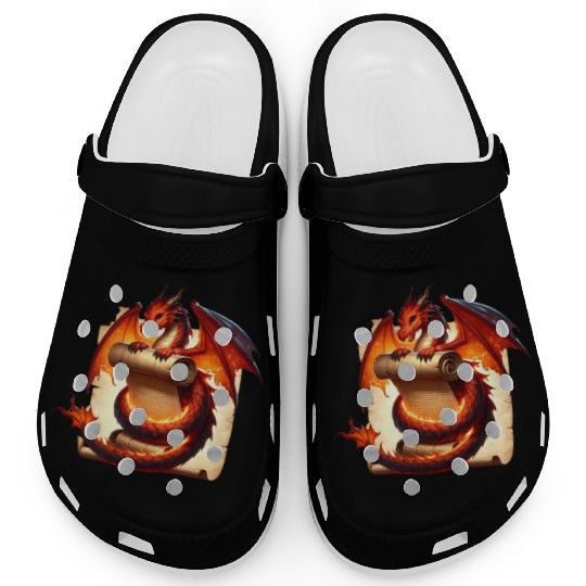 Fantasy Creature Papyrus Scroll Dungeon Dragon Clogs