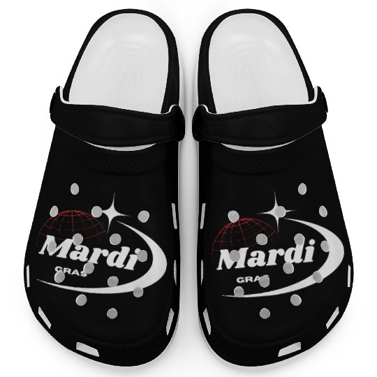 Mardi Gras Celebration Clogs, sublimate designs