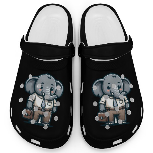 Cute Elephant Teacher Clogs