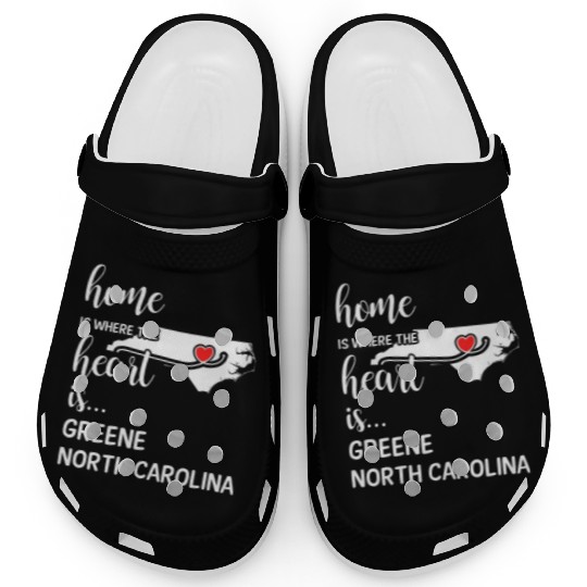 Greene County North Carolina Is Where My Heart Is Clogs