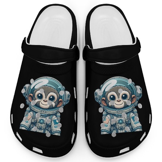 Cute Monkey Astronaut Clogs