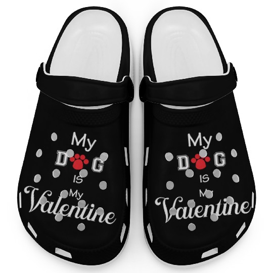 my dog is my valentine Clogs