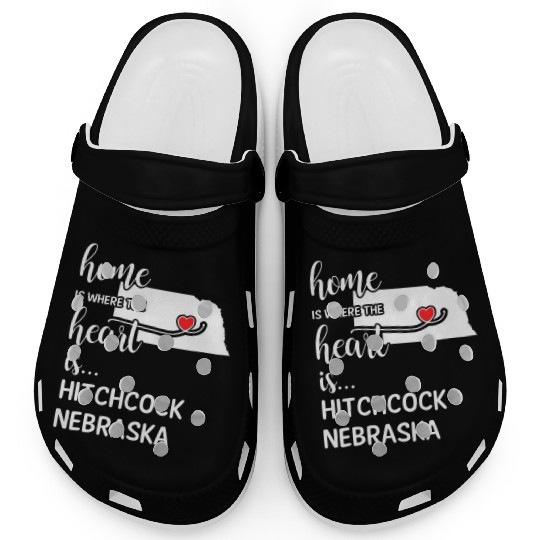 Hitchcock County Nebraska Is Where My Heart Is Clogs