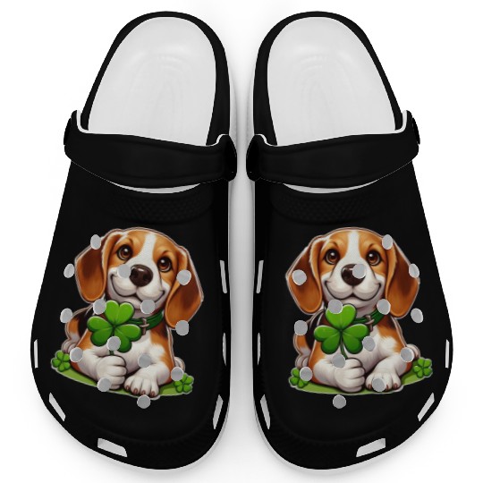 St. Patrick's Day Beagle Clogs