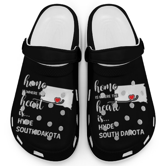 Hyde County South Dakota Is Where My Heart Is Gift Clogs