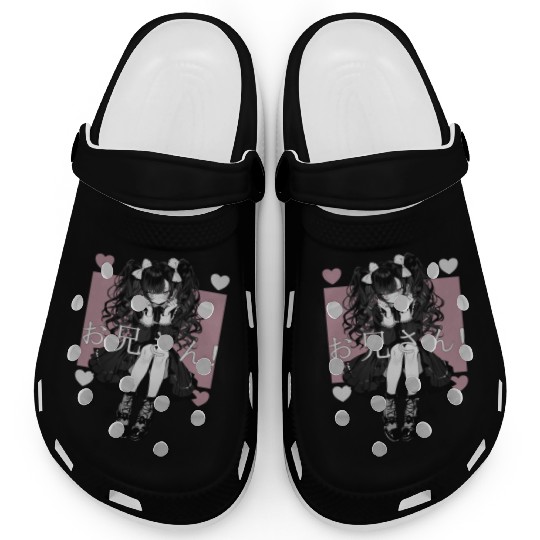 Gothic Maid Anime Harajuku Yami Kawaii Aesthetic Clogs