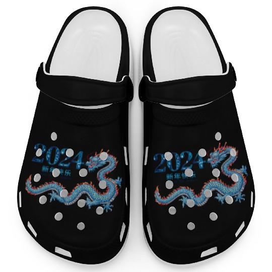Dragon's Roar: Year of the Dragon 2024 Red Clogs