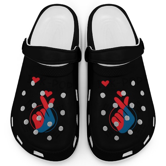 I Love K-Pop Repeat Korean Music K-Pop Clogs