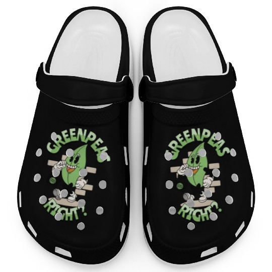 Groovy vegetable greenpeas Clogs