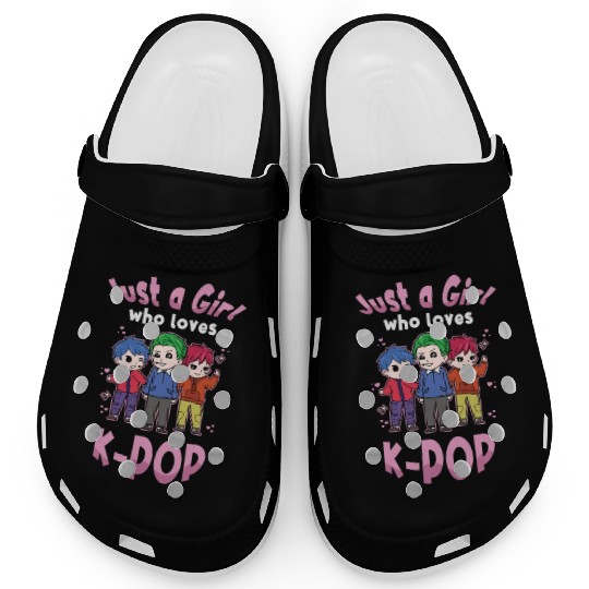 Girl Loves K-Pop K-Drama Korean Clogs