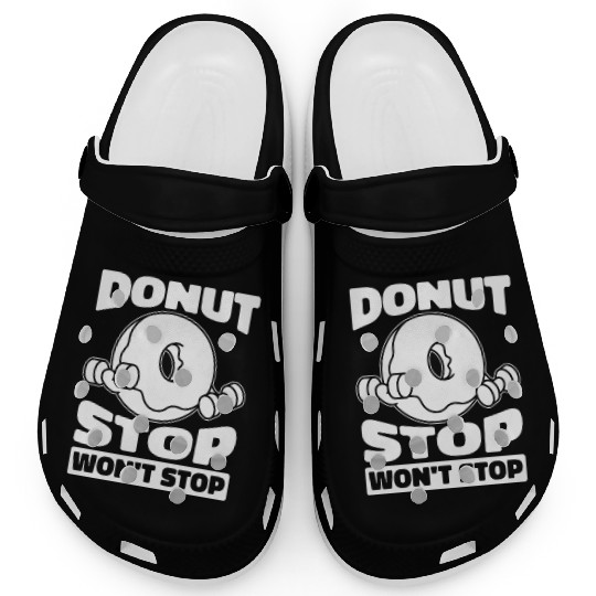Fitness Donut Funny Donut Gym Clogs