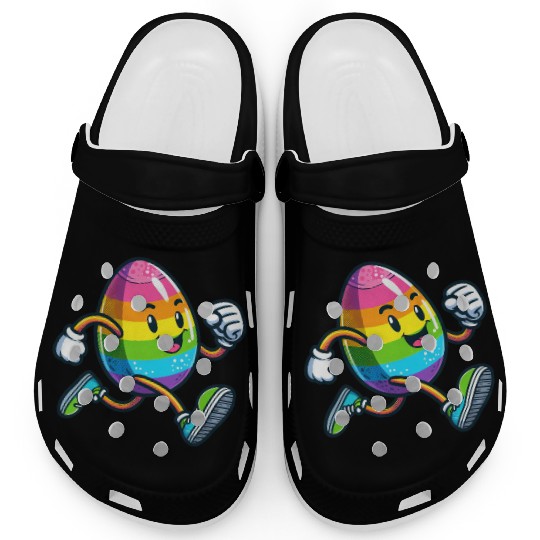 Easter Egg Marathon Jogging Running Fitness Clogs
