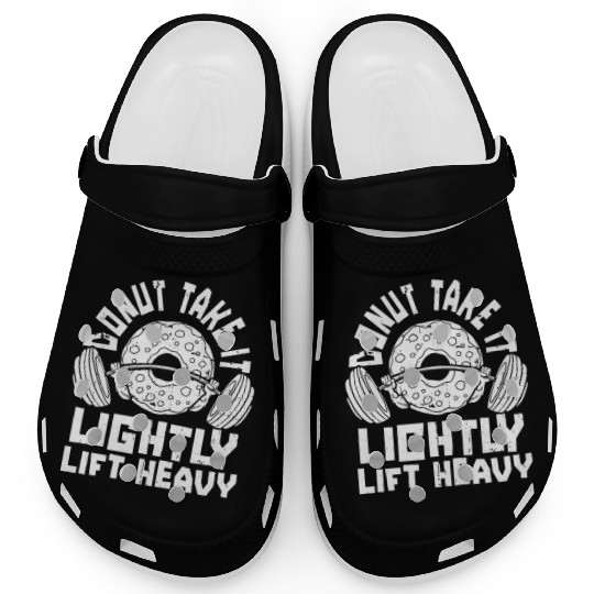 Fitness Donut Funny Donut Gym Clogs