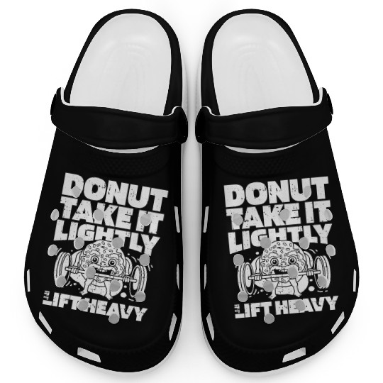Fitness Donut Funny Donut Gym Clogs