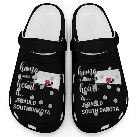 Jerauld County South Dakota Is Where My Heart Is Clogs